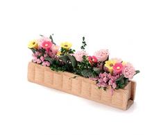 Tutoy 1:12 Puppenhaus Aertificial Miniatur Lehm Blumen Pflanze Topf Diy Handwerk Ornament Garten Dekor