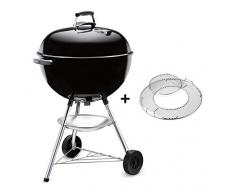 Weber 1331504 Holzkohlegrill Bar-B-Kettle mit GBS, 57 cm, schwarz