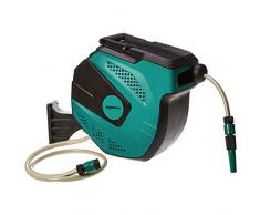 AmazonBasics - Schlauchtrommel zur Wandmontage, mit Schlauch, automatische Aufrollung, 15 m