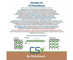 30m CS Perlschlauch Premium mit Durchflussreduziertem Absperrvetil und Endstopfen