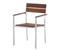 Trendy Home GmbH Stapelstuhl Soho mit Armlehnen Stuhl, braun