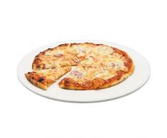 BBQ-Toro Pizzastein rund I Ø 38 cm Steinplatte für Pizza und Flammkuchen I Cordierit Stein für Grill, für Backofen, für Gasgrill
