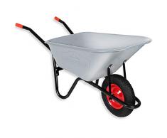 Gardebruk Schubkarre 100 Liter bis 250kg Luftreifen mit Stahlfelge verzinkt Bauschubkarre Gartenschubkarre