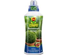 COMPO Buchsbaum- und Ilexdünger für alle Buchsbäume auf Balkon, Terrasse und im Garten, Spezial-Flüssigdünger mit extra Eisen, 1 Liter