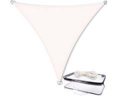 Sonnensegel Sonnenschutz Garten | UV-Schutz PES Polyester wasser-abweisend imprägniert | CelinaSun 1000278 | Dreieck 5 x 5 x 5 m weiß