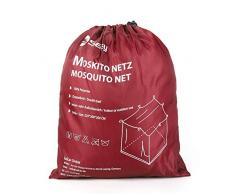 Sekey 220x200x200cm Großes Moskitonetz für Doppelbette Kastenförmiges Fliegennetz | Mesh Insektennetz mit Schnelle und Einfache Installation