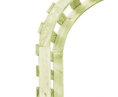 Festnight Gartenpergola Rankhilfe Rosenbogen Holzpergola 130×60×230 cm Kiefernholz Imprägniert