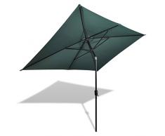 vidaXL Sonnenschirm 200x300cm Grün Strandschirm Ampelschirm Gartenschirm