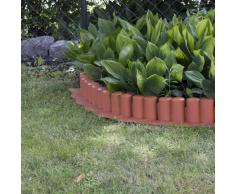 Prosper Plast ipal6-r624 302 x 10 cm Garten Palisade - Terracotta (12-teilig)