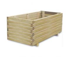 vidaXL Kiefenholz Hochbeet Pflanzkasten Blumenkasten Blumenkübel Gemüsebeet