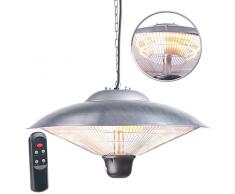 Semptec Urban Survival Technology Deckenheizstrahler: IR-Decken-Heizstrahler mit LED-Licht, Fernbedienung, bis 2.000 W, IP34 (Deckenheizstrahler mit Licht)