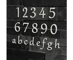 Hausnummer Nr. 7 - Schriftart: Klassisch - Höhe: 20 - 30 cm - viele Farben wählbar (RAL 9003 signalweiß (weiß weiss) glänzend, 20 cm)