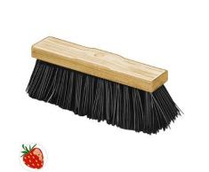BRÜCK Straßenbesen Piassava L.500mm 6/20Reihen m.Stielloch Sattelholz