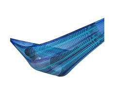 MacaMex MA-00237 Hängematte, Mexikanische Netzhängematte Mehrpersonen Hängematte 3 Personen 250 kg, 410 x 250 x 150 cm, caribe