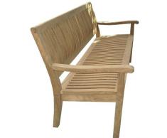 Teak Gartenbank 150cm ergonomisch geformt