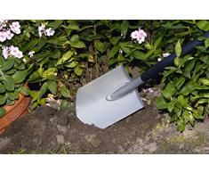 Fiskars Gärtnerspaten für harte, steinige Böden, Spitz, Länge: 125 cm, Hochwertiger Borstahl, Grau/Schwarz, Ergonomic, 1001568