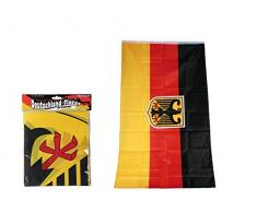 Deutschlandflagge,Deutschlandfahne mit Bundesadler für Fahnenmast,ca. 90 x 150 cm