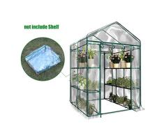 Schutzhülle,PVC-Plane Transparent Abdeckhaube Für Folien Gewächshaus, Ersatzfolie Anzuchthaus, Cover Für Folienhaus, Treibhaus, Tomatenhaus Gitterfolie 143 X 73 X 195 Cm