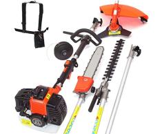 D&L Benzin Motorsense Multitool 5in1 Freischneider 55879 Heckenschere Motorsäge Säge AWZ
