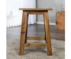 CAGÜ - SITZHOCKER [BORNEO] aus RECYCELTEM TEAKHOLZ MASSIV - KOMPLETT MONTIERT!