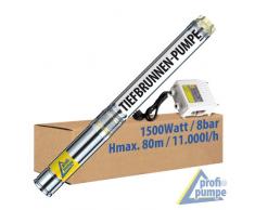 BRUNNENPUMPE 4 ZOLL TIEFBRUNNENPUMPE UNTERWASSERPUMPE ROHRPUMPE BOHRLOCHPUMPE HAUSWASSERWERK BRUNNEN PUMPE 1500 WATT - BRUNNEN -STAR 1500-4=Die 4-ENERGIE-SPAR-TIEFBRUNNENPUMPE mit hoher Förderleistung und großem Druck