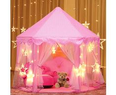 Joylink Kinderspielzelt, Prinzessin Castle Spielzelt für Kinder mit Sternen,53 x 55 (DxH)