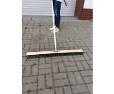 Straßenbesen 100cm breit Besen Saalbesen Kehrbesen mit Buchestiel 150cm