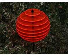 Sonnenfänger Garten KUGEL Ø15cm (orange) Gartenstecker acryl