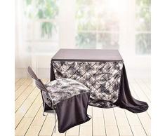 LIUXING-Home Esstische, japanischer Heiztisch, Bürotisch, warm, Tisch, Computertisch, Heiztisch, gelb, Leopardenmuster, 100 x 50 x 75 cm, Holz, Zweifarbig, 100x50x75cm