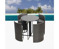 Trade-Line-Partner Rattan Bar Set Menorca