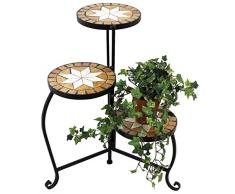 DanDiBo Blumentreppe Merano 12020 Mosaik 55 cm Blumenständer Blumenregal Blumenhocker