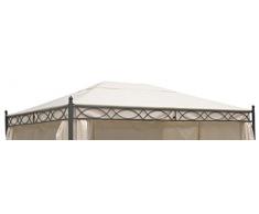 DEGAMO Ersatzdach für Pavillon Rivoli 3x4 Meter, naturfaben, wasserdicht