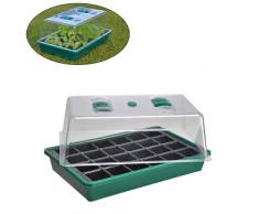 HI Zimmergewächshaus Mini Gewächshaus Treibhaus Anzucht Pflanztöpfe Aufzucht Frühbeet