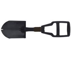 MFH Klappspaten Plastikgriff 3-teilig Mit Tasche, schwarz