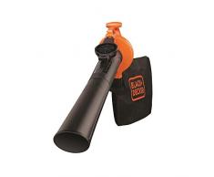 Black+Decker Laubsauger und Bläser GW2500 mit Häcksler, 40l Fangsack und Zweithandgriff – 2500W – Mit hoher Blasgeschwindigkeit und Saugleistung – Leicht und handlich