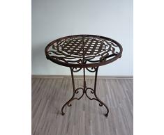 Ziegler Metalltisch Beistelltisch Blumenhocker Klapptisch Tisch Metall Eisen rund WK071291