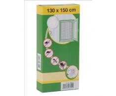 Insektenschutz Fliegengitter für Fenster 130 x 150 cm Weiss