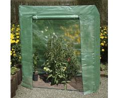 Tomatenhaus L 195 x B 60 x H 215-195 cm Greenhouse, Foliengewächshaus, Tomatenzelt, Anzucht