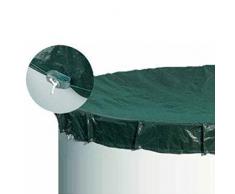 Unbekannt Poolabdeckung Standard für Rundpool Ø 4,50-4,60 m - Ganzjahresabdeckplane für runde Stahlwandbecken - Poolabdeckung 90g/m²
