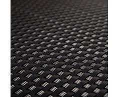 PE-Rattan Terrassen Sichtschutz Balkonbespannung schwarz 0,9m breit (Meterware)