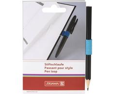 Brunnen selbstklebende Stiftschlaufe azur - blau (10-5529933) für Ordner, Kalender, Notizbücher, Klemmbretter usw. (blau)