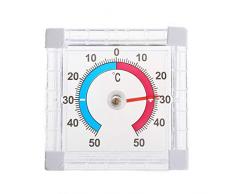 Jenor Fenster-Wandthermometer Fenster Innen Außen Wand Gewächshaus Garten Haus