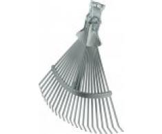 Triuso Fächerbesen Profi ohne Stiel 22 flache Zinken- B=30-48cm Laubbesen Rechen Laubrechen Drahtbesen