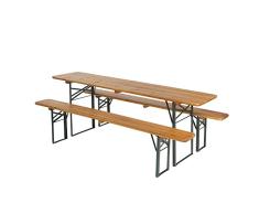 Dönges Klapptisch für Festzeltgarnitur 220x50x72 cm Bierzeltgarnitur Biertisch