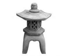 gartendekoparadies.de Große Massive Oki Gata Yukimi Steinlaterne aus Steinguss, frostfest