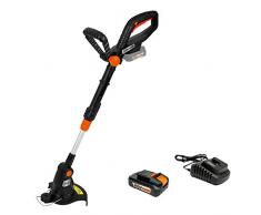 DELTAFOX Akku Rasentrimmer - Rasenkantenschneider mit Akku und Ladegerät (20V 2.000 mAh) - Freischneider mit 23cm Schnittbreite - Kantenschneider mit Edge Funktion - Akku Motor-Sense