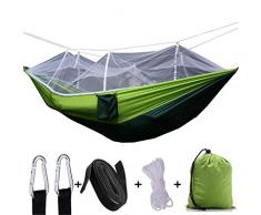 Yeucan Nylon Spinning Lightweight Outdoor Moskitonetz Hängematte Anti-Rollover Wild Camping Moskitonetz,Weißes Netz