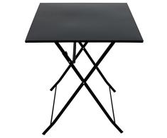 Multistore 2002 Klapptisch 60x60cm Beistelltisch Gartentisch Partytisch Balkontisch Campingtisch Metalltisch Mehrzwecktisch Anthrazit klappbar Balkonmöbel
