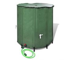 vidaXL Regentonne Regenwassertank Wassertank Regenwasserfass Zisterne Tank 500 L