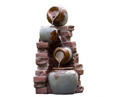 Köhko® Springbrunnen Connewitz 13013 Wasserspiel für Garten Terrasse Balkon Wohnzimmer